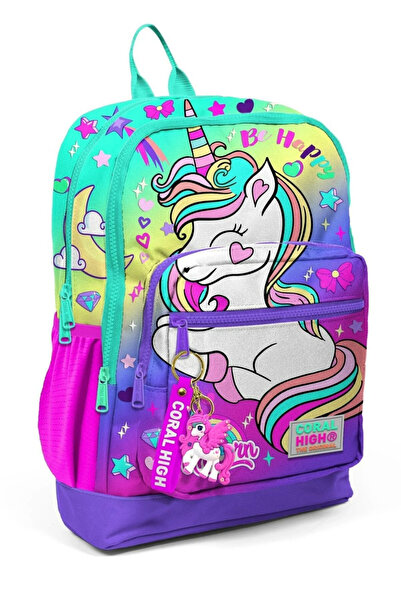 Coral High Σχολική τσάντα Water Green Unicorn - 23729