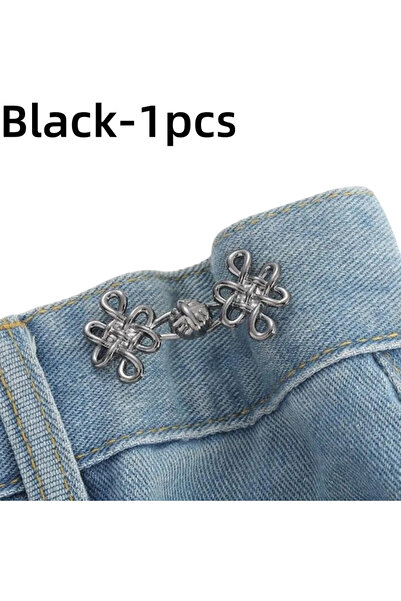Choice18 Knot-Black-1pcs Beautiful Adjustable Tightener Waist Buckle for Jean...