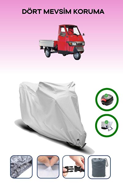 Breen Gray Rear Bag and Lock Compatible Piaggio Ape 50 Compatible Engine Tarp...