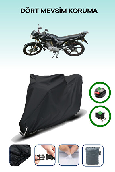 Breen Black Rear Bag and Lock Compatible Kuba Xf 139 Compatible Motorcycle Ta...