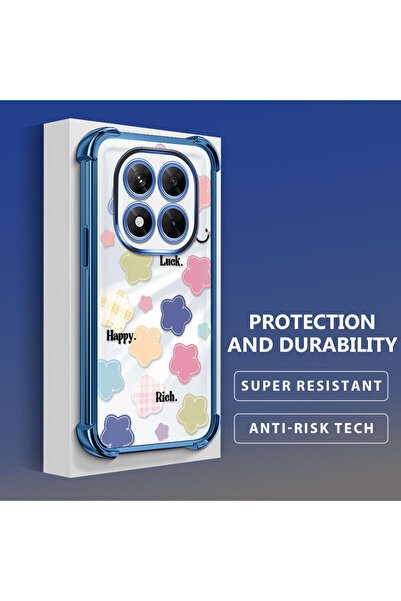 ucuc Xiaomi Redmi Note 14 Pro 4g Compatible Lucky Flower Pattern Transparent ...