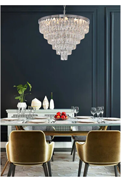 RONİSU AYDINLATMA Bendigo Kristal Taşlı Avize RA-AVZ- 3906-27-54