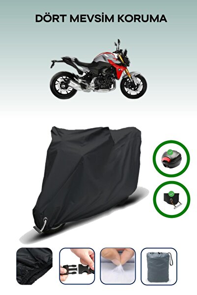 Breen حقيبة خلفية سوداء وقماش محرك متوافق مع BMW F 900 R