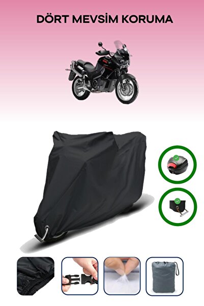 Breen Black Rear Case and Lock Compatible Aprilia Caponord 1000 Etv Abs Compa...