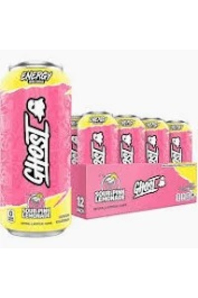 Ghost Sour -Pink Lemonade Energy Drink 473ml,Pack of 12pcs
