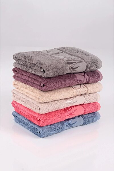 Bella Home Prosop de mână Nurpak 50x90 din jacquard de bambus - 6 bucăți