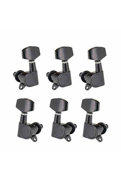 Choice1 Black 6 Pieces Guitar Tuner Pegs, Tuning Pegs Keys Machine Heads Set,...