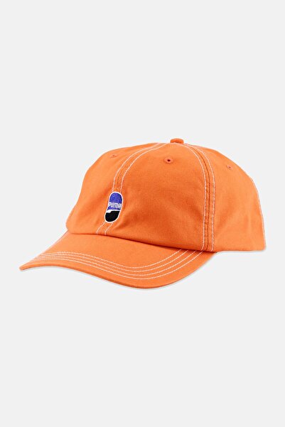 Puma Men Embroidered Logo Adjustable Cap, Orange