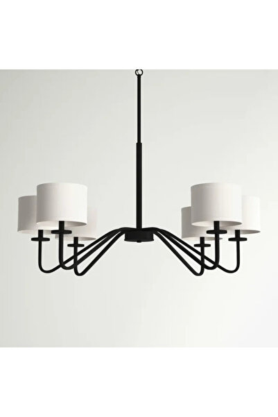 RONİSU AYDINLATMA Lismore 6 Başlıklı Rustik Şapkalı Avize RA-AVZ- 5840-13-75