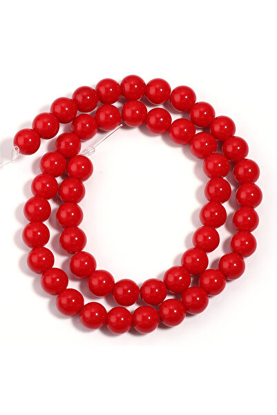 Choice 45 قطعة تقريبًا من خرز حجر المرجان الأحمر، بأحجام 4، 6، 8، 10، و12 مم،...