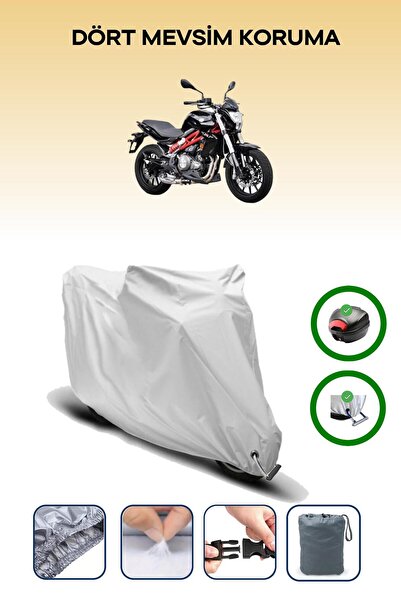 Breen Gray Rear Bag and Lock Compatible Benelli Tnt 250 Compatible Motorcycle...