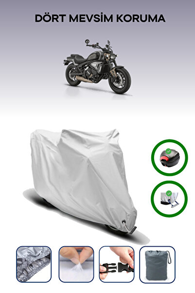 Breen Gray Tail Bag and Lock Compatible Rks Srv700 Compatible Motor Tarpaulin