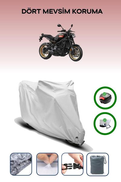 Breen حقيبة خلفية رمادية اللون ومتوافقة مع غطاء محرك ياماها XSR 900