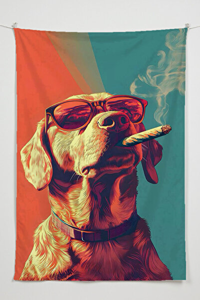 RUGRUMBA Gamer Wall Cloth, Playstation Xbox – Animal Themed, High-Quality Fabric, Tapestry Wall Carpet