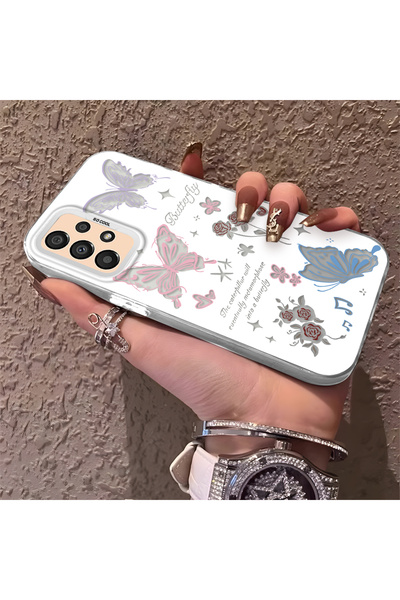 Hontinga حافظة هاتف متوافقة مع هاتف سامسونج جالاكسي A33، حافظة على شكل فراشة ...