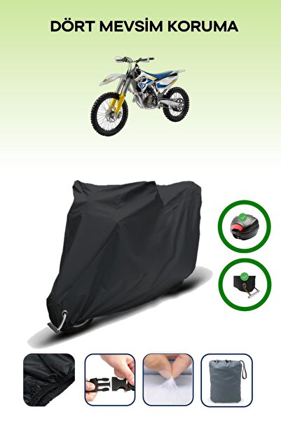 Breen حقيبة خلفية سوداء وقماش محرك متوافق مع Husqvarna FC 250