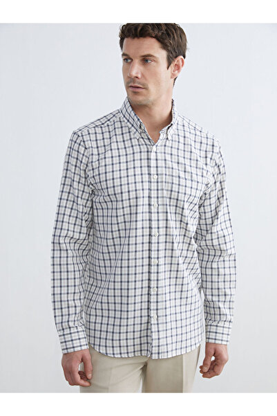 LC Waikiki Rmz Gi̇yi̇m Farkiyla Standard Fit Checkered Embroidered Gabardine ...