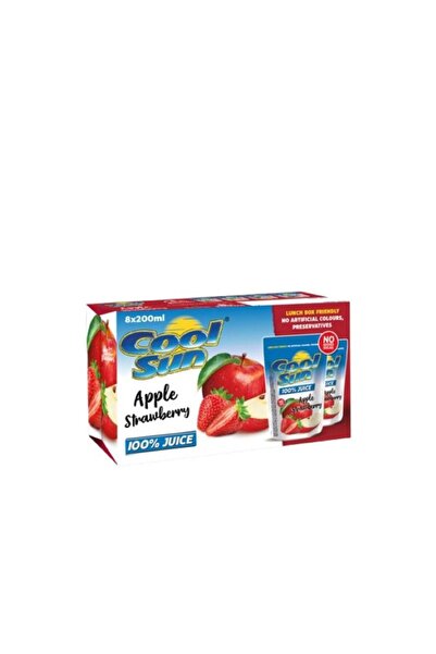 cool sun عصير التفاح والفراولة 200 مل، (عبوة من 3 قطع × 40)