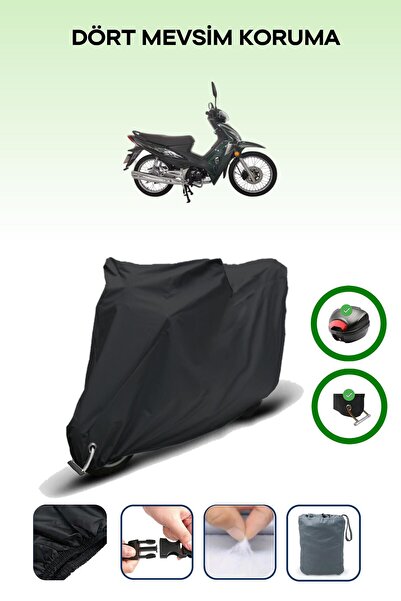 Breen حقيبة خلفية سوداء وقماش متوافق مع هوندا وينج-جو متوافق مع الدراجات النارية