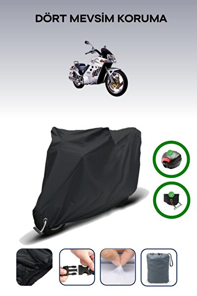 Breen Black Rear Bag and Lock Compatible Dorado Corvus Compatible Motorcycle Tarpaulin