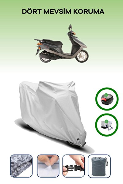 Breen حقيبة خلفية رمادية اللون ومتوافقة مع قماش المحرك المتوافق مع هوندا فيزي 125