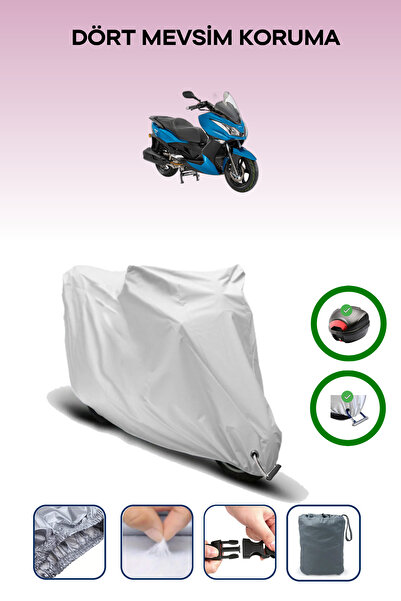 Breen حقيبة خلفية رمادية وقفل متوافقان مع قماش المحرك المتوافق مع كانوني ريها 250