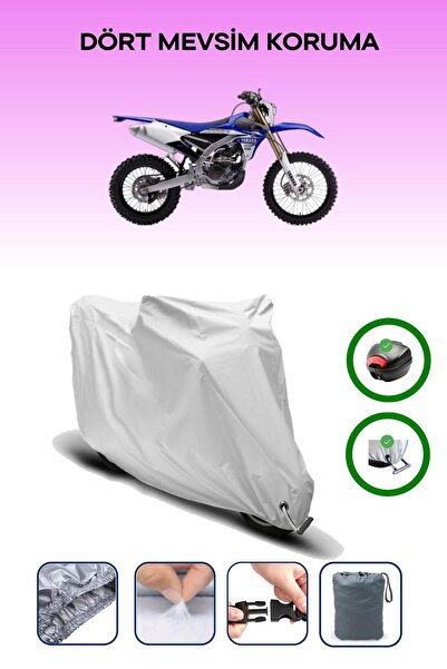 Breen Gray Rear Bag and Lock Compatible Yamaha Wr 250 F Compatible Motor Tarp...