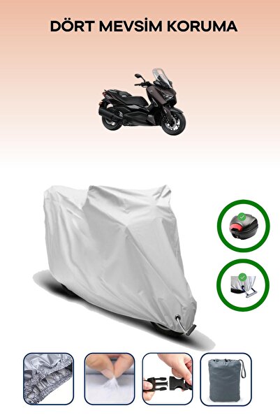 Breen Gray Rear Bag and Lock Compatible Yamaha X-Max 300 Tech Max Compatible ...