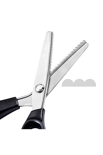 Choice4 Wave 10mm Stainless Steel Pinking Shears Comfort Grip Handled Profess...