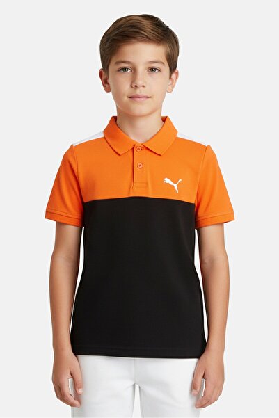Puma Kids Boy Short Sleeve Outdoor Polo Shirt, Multicolor