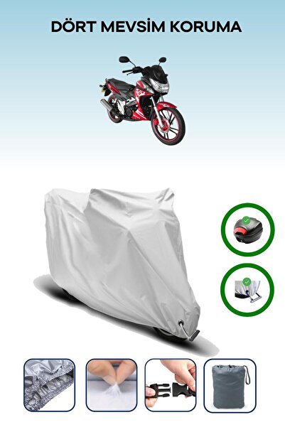 Breen حقيبة خلفية رمادية اللون ومتوافقة مع قماش المحرك المتوافق مع Yuki Star 130