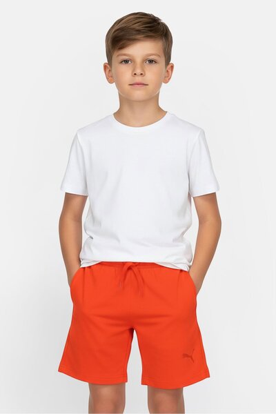 Puma Kids Boy Regular Fit 2 Pieces Brand Logo Everyday Shorts, Multicolor