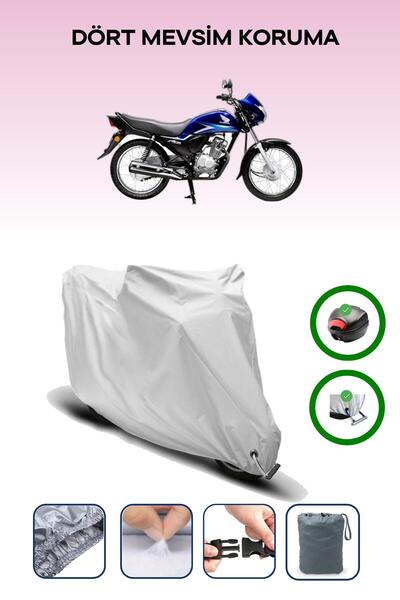 Breen حقيبة خلفية رمادية اللون ومتوافقة مع قماش المحرك المتوافق مع هوندا CB 125 ACE