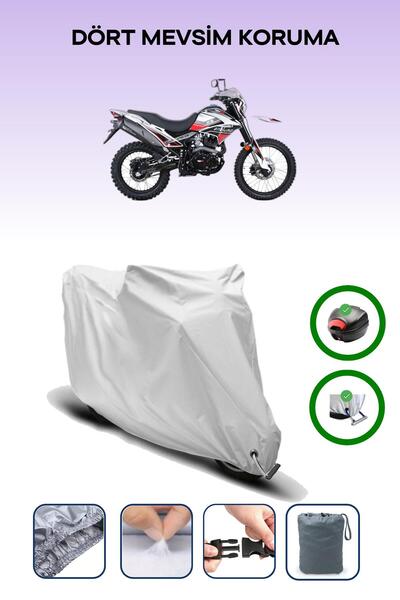 Breen Gray Rear Bag and Lock Compatible Rks Rt250 Compatible Motor Tarpaulin