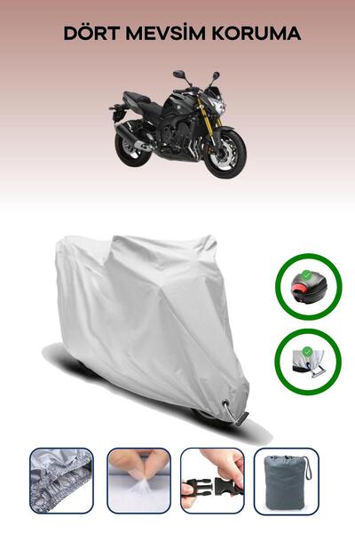 Breen Gray Tail Bag and Lock Compatible Yamaha Fz8 Compatible Motorcycle Tarp...