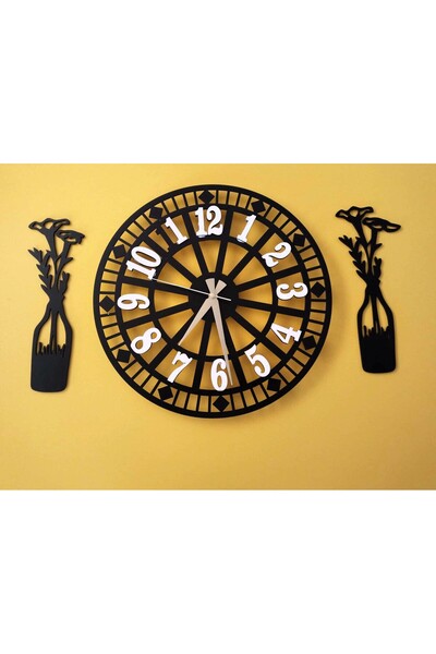 jalehediyelik Wall Clock for the Living Room, Office, Workplace - Mdf - Very ...