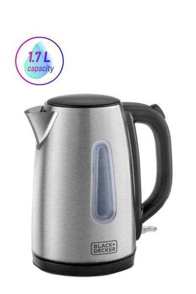 Black and Decker BLACK+DECKER Electric Kettle 1.7 L 2200 W JC450 Silver/Black