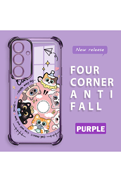 ucuc حافظة هاتف من السيليكون الشفاف متوافقة مع هاتف سامسونج جالاكسي S24 بلس