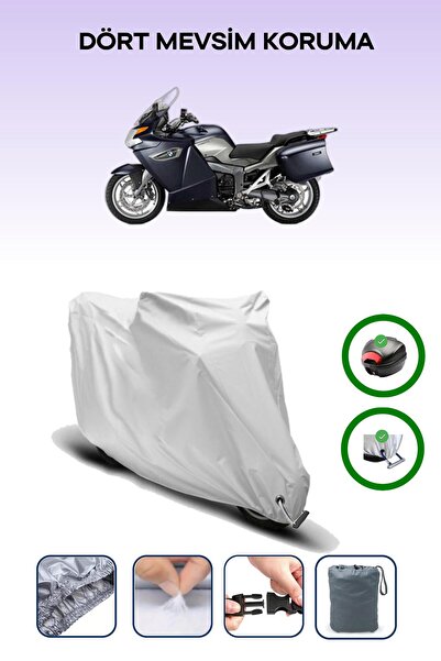 Breen حقيبة خلفية رمادية اللون ومتوافقة مع غطاء المحرك المتوافق مع BMW K 1300 GT