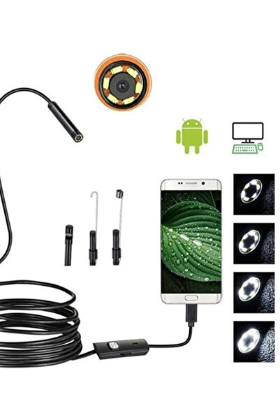 CİYU TİCARET 10 Metre HD Kamera Endoskop Kamera Kontrol Kamerası Çok Amaçlı G...