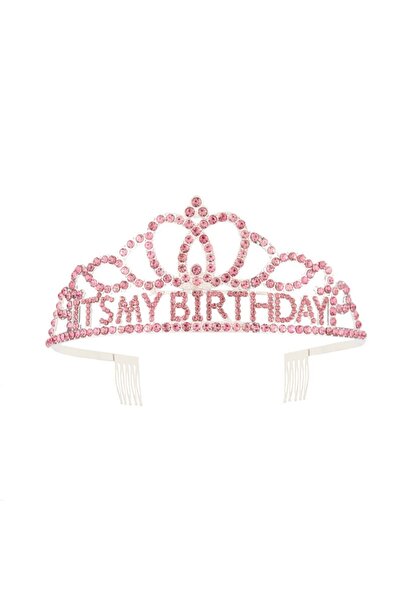 Choice3 05 It's My Birthday Tiara Crown Rose Gold Rhinestone Headband Gifts f...