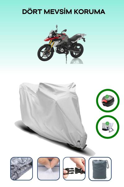 Breen Gray Tail Bag and Lock Compatible Bmw g 310 Gs Compatible Motorcycle Ta...