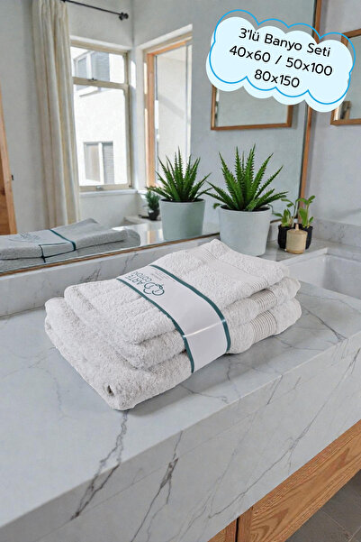 Arte Cotone Елітний набір з 3 рушників для ванної кімнати | Рушник для рук, о...