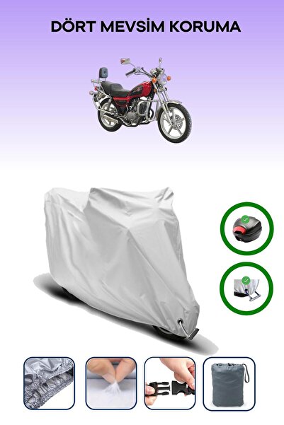 Breen Gray Rear Bag and Lock Compatible Asian Ultra 150 Compatible Motor Tarp...