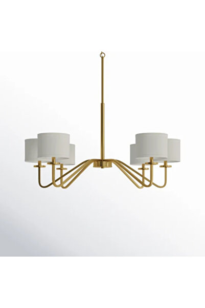 RONİSU AYDINLATMA Lismore 6 Başlıklı Rustik Şapkalı Avize RA-AVZ- 5840-13-75