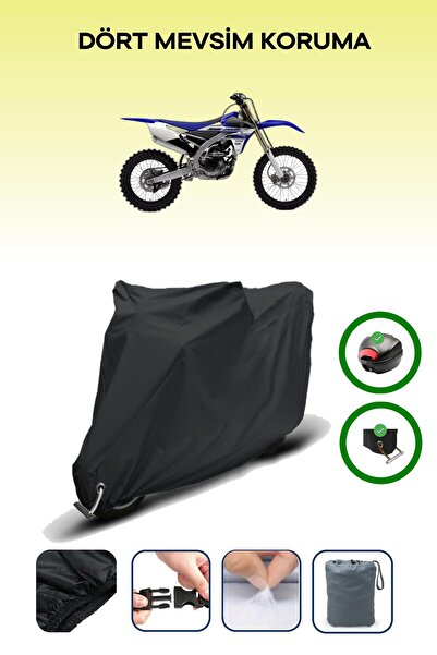 Breen Black Rear Bag and Lock Compatible Yamaha Yz 250 F Compatible Engine Cover