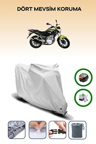 Breen Gray Rear Bag and Lock Compatible Falcon Sport 150 Compatible Motorcycl...