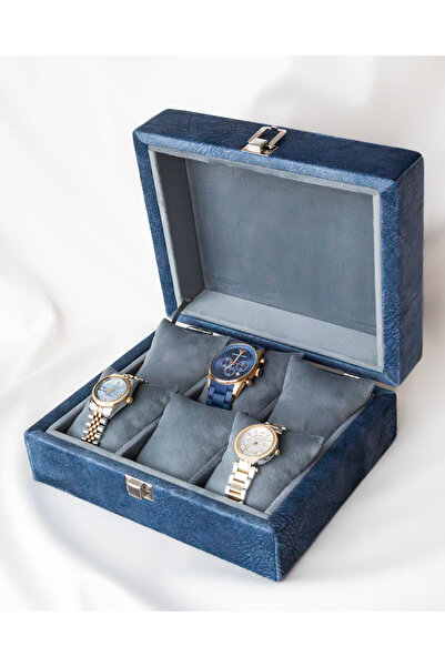 Shansora Design علبة ساعات مكونة من 6 قطع، إنتاج خاص، صناعة يدوية، منظم للإكس...