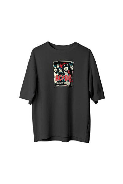 CANDLEMASTORE Ac Dc Poster - Oversized T-Shirt