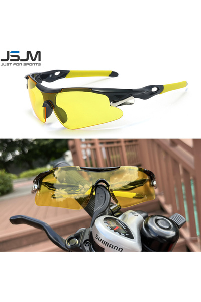 Choice نظارات شمسية رياضية للرجال من JSJM مزودة برؤية ليلية، مناسبة لركوب الد...